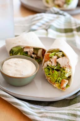 Chicken Caesar Wrap (No Bacon)