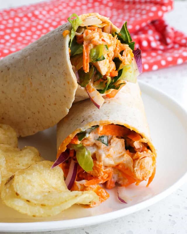 Buffalo Chicken Wrap (No Bacon)